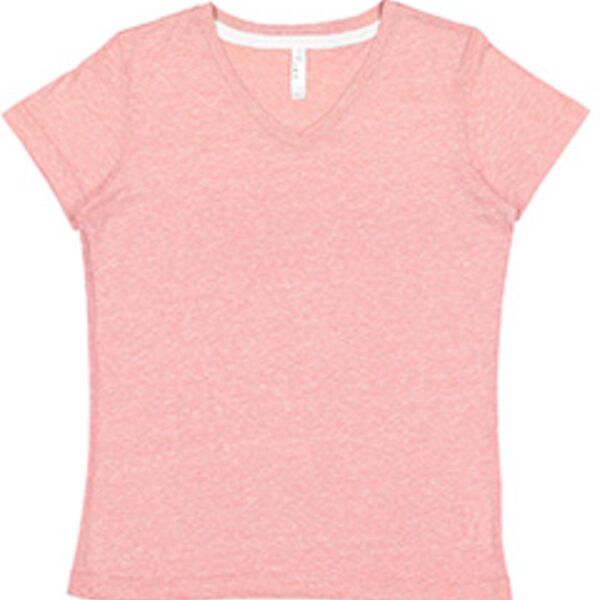 Ladies' V-Neck Harborside Melange Jersey T-Shirt Thumbnail