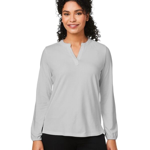 Devon & Jones Women's Raleigh Half-Placket Knit Top DP122W Women's Raleigh Half-Placket Knit Top Thumbnail