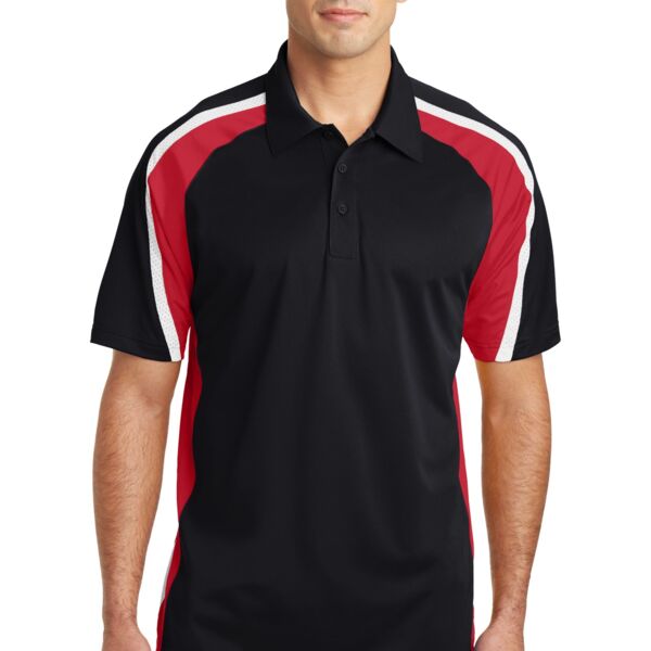 Sport Tek Tricolor Micropique Sport Wick ® Polo ST654 Tricolor Micropique Sport Wick ® Polo Thumbnail