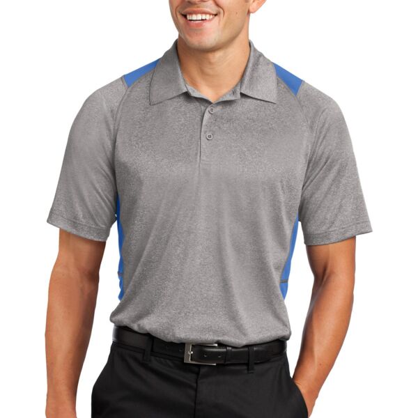 Sport Tek Heather Colorblock Contender ™ Polo ST665 Heather Colorblock Contender ™ Polo Thumbnail